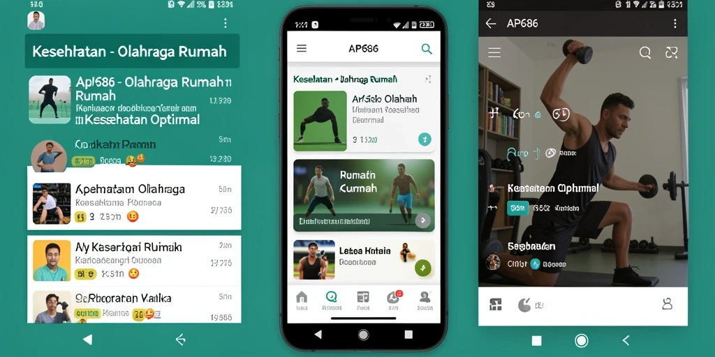 Antarmuka sederhana dan fungsional dari aplikasi AP686.