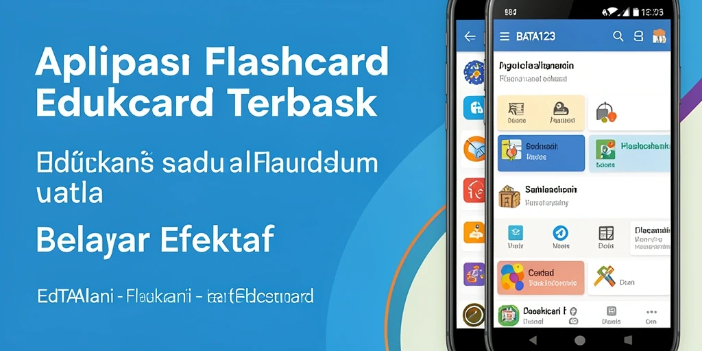 Tampilan antarmuka BATA123 yang intuitif dan menarik untuk aplikasi Flashcard.