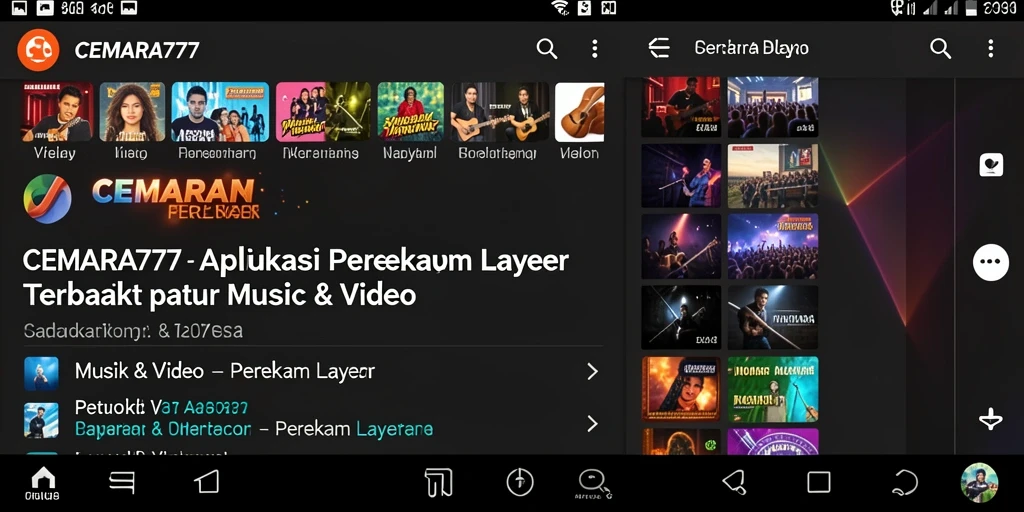 Antarmuka Perekam Layar CEMARA777 yang mudah digunakan.