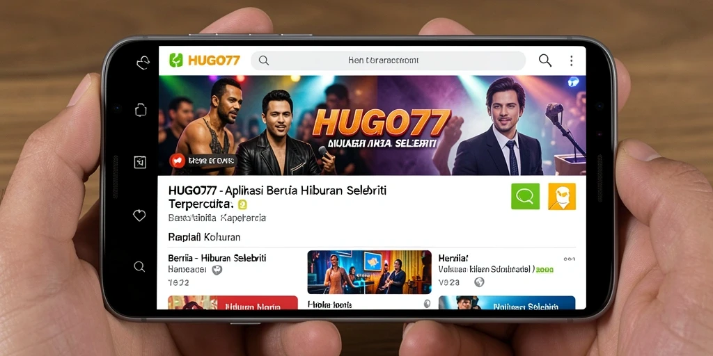 Tampilan antarmuka HUGO77 yang sederhana dan informatif.