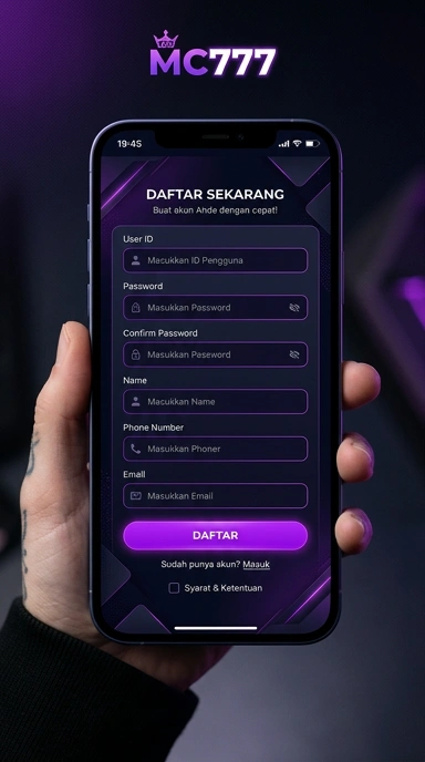 Panduan Registrasi Akun Baru mc777 untuk Pengguna Android