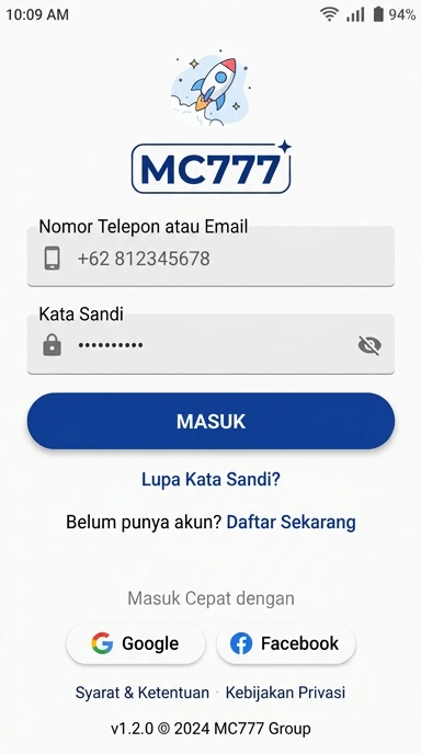 Panduan Login Akun mc777 untuk Pengguna Android
